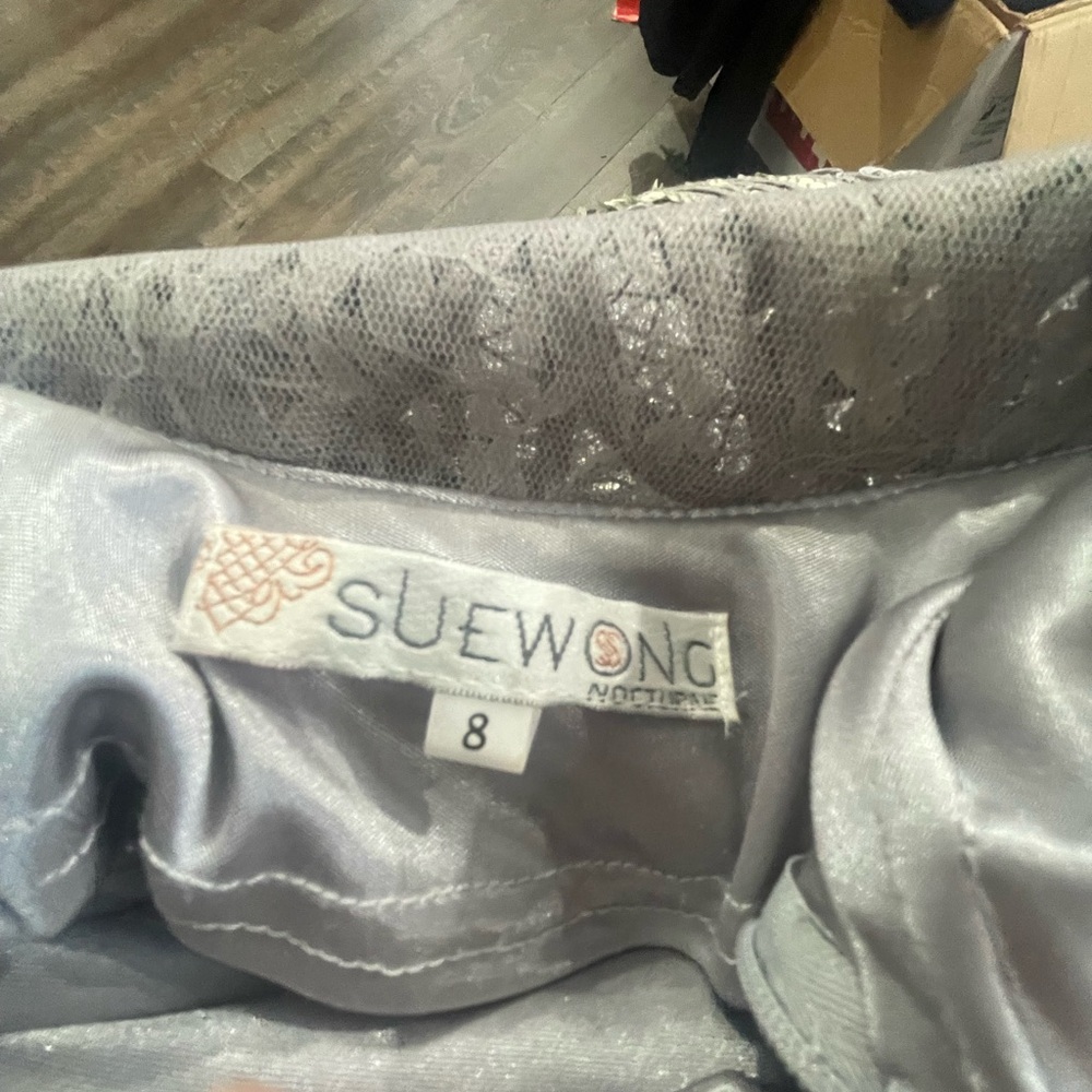 Sue Wong sequined rhinestone dress - Picture 7 of 10